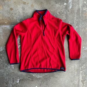 Vintage 90s L.L. Bean Red Pullover Fleece (M)